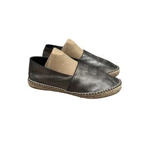 South Parade, Metallic Fiesta and Siesta Gray‎ Espadrilles, Size 7.5, KB239